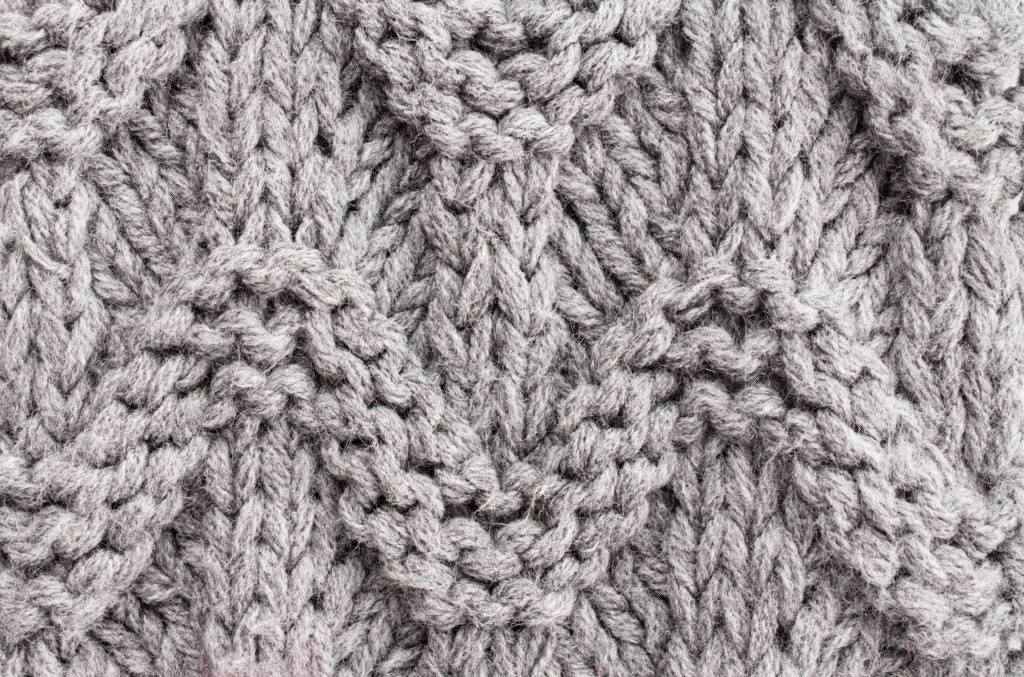 Closeup of Cable Sweater