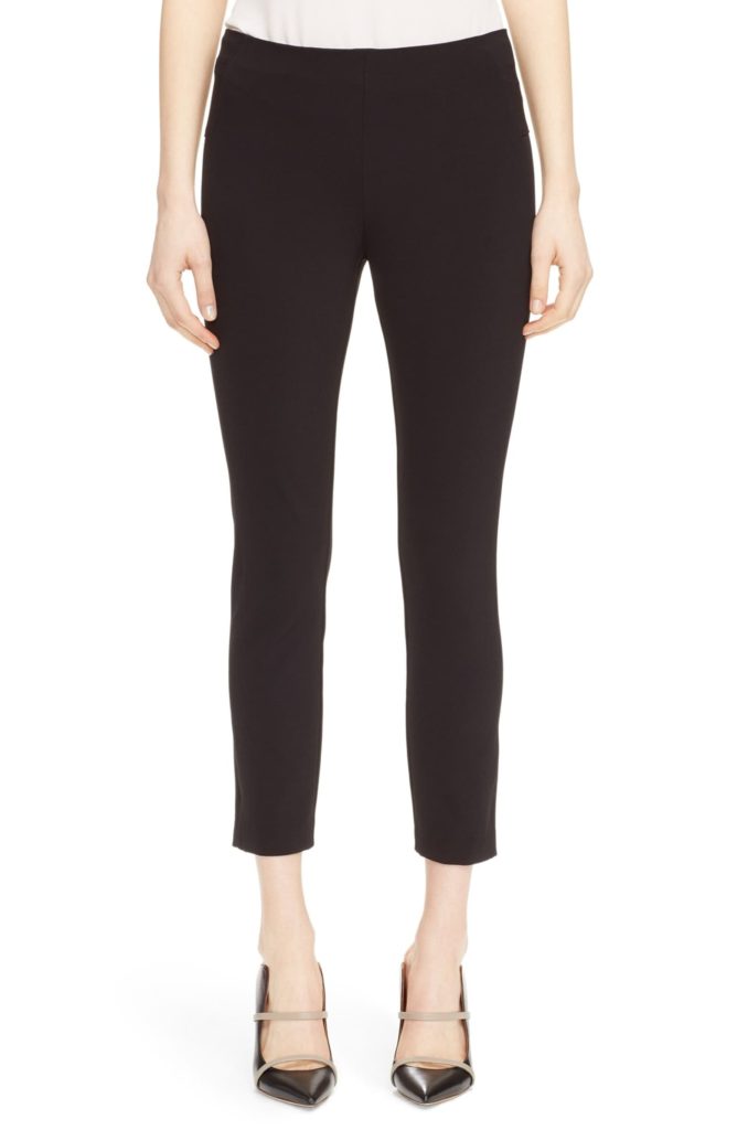 Veronica Beard Back Zip Stretch Scuba Pants
