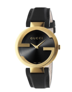 Gucci Interlocking G Leather Strap Watch