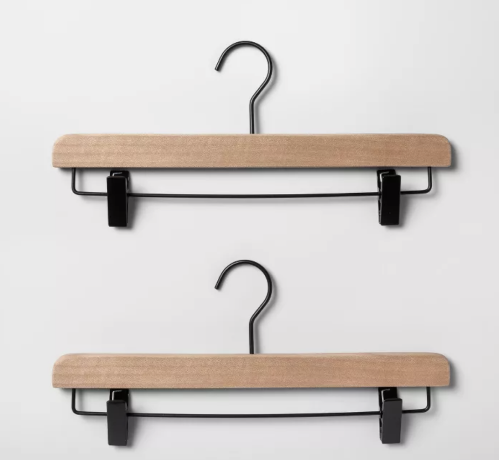Made By Design 2pk Wood Clip Hanger