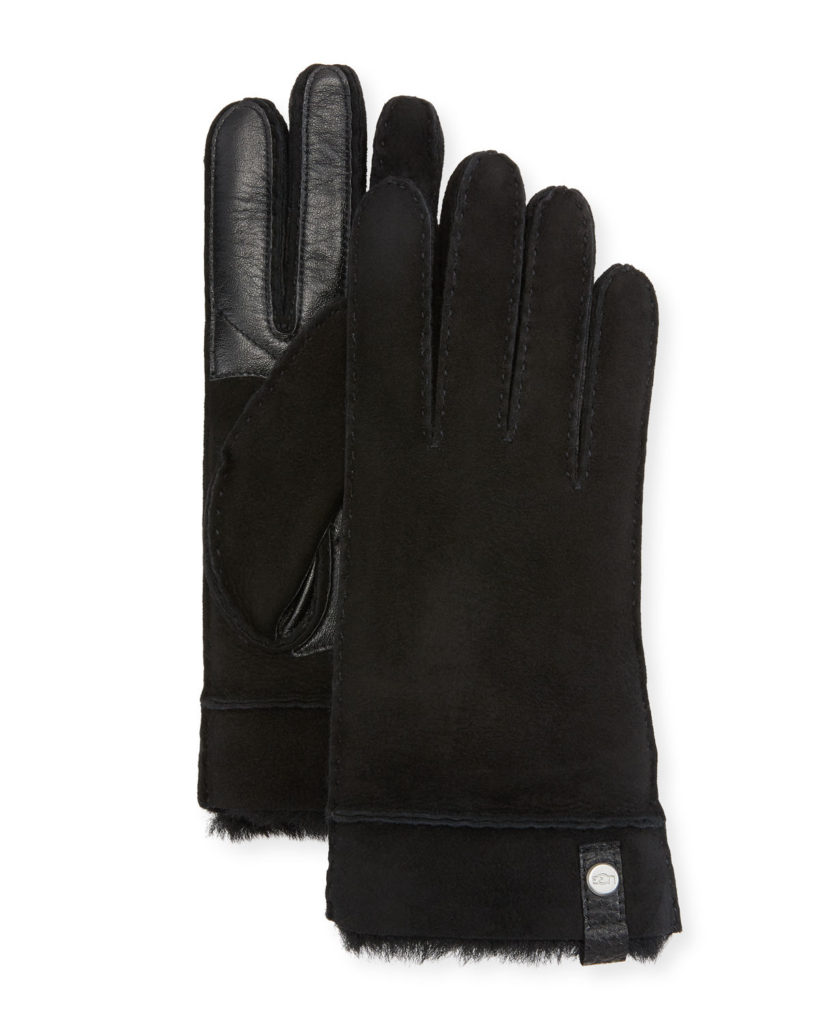 UGG Tenney Suede & Leather Gloves