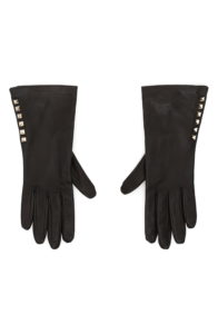 Valentino Rockstud Lambskin Leather Gloves