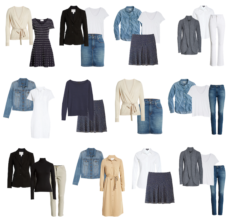 The Classic Capsule Wardrobe Template And Outfit Ideas Wwtnt