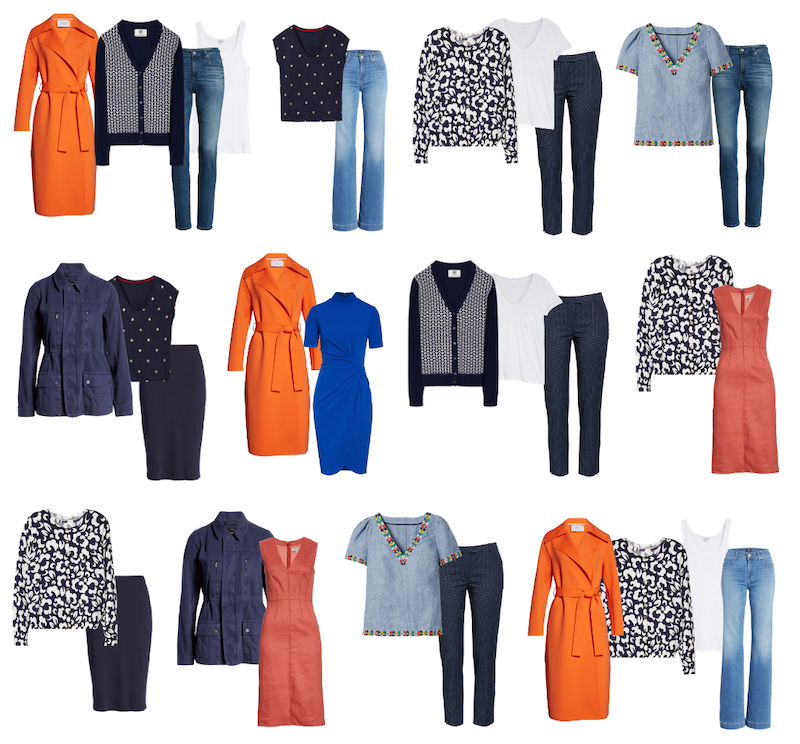 Colorful Capsule Wardrobe Outfits 1