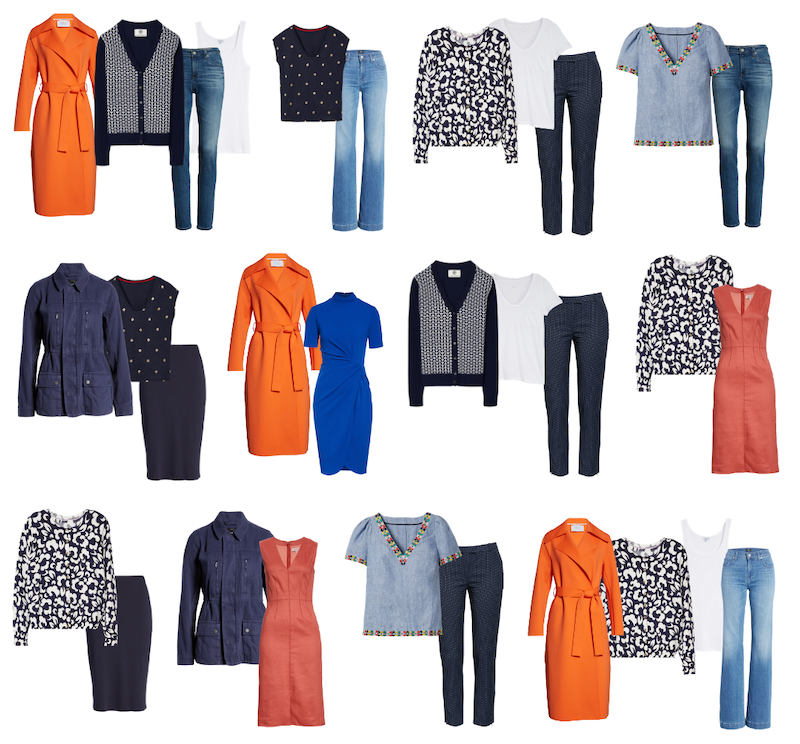 The Colorful Capsule Wardrobe Template And Outfit Ideas Wwtnt