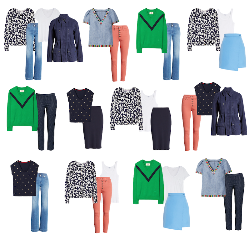 Colorful Capsule Wardrobe Outfits 2