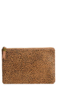 Madewell Dotted Calf Hair Leather Pouch