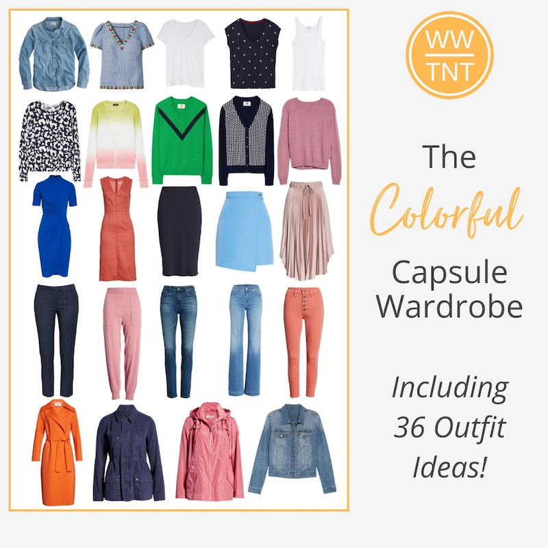 The Colorful Capsule Wardrobe