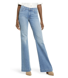 7 For All Mankind Dojo Tailorless Flare Leg Jeans