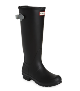 Hunter Original Tall Waterproof Rain Boot Black:Tundra Grey