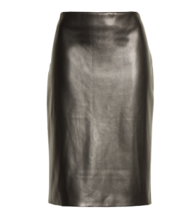 Theory Faux Leather Skinny Pencil Skirt