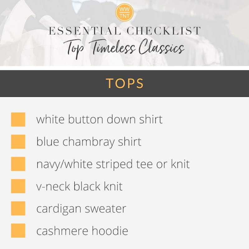 list of essential classic tops
