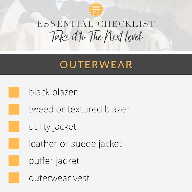 list of essential outerwear