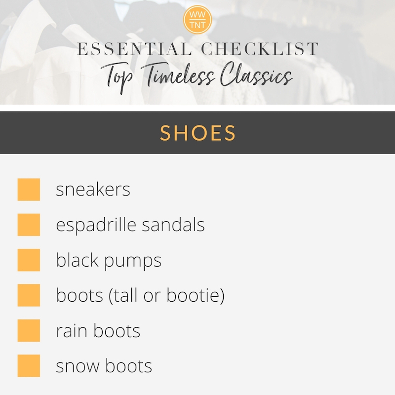 list of essential shoes
