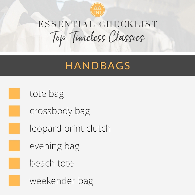 list of essential handbags