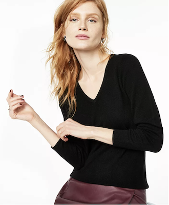 Charter Club V-Neck Cashmere Sweater