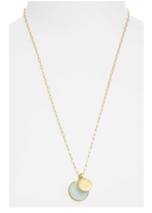 Madewell Amazonite Pendant Necklace