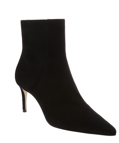 Schutz Bette Suede Pointed Toe Ankle Booties