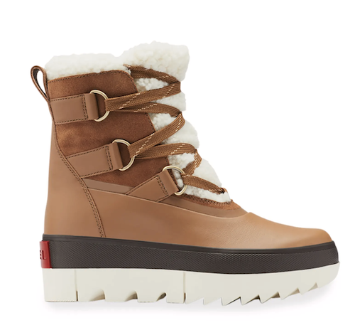 Sorel Joan of Arctic Leather Shearling Snow Boots