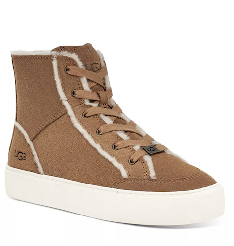 UGG Nuray Lace Up Shearling Booties