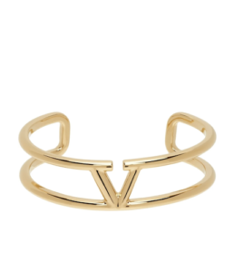Valentino Garavani Gold VLogo Cuff Bracelet