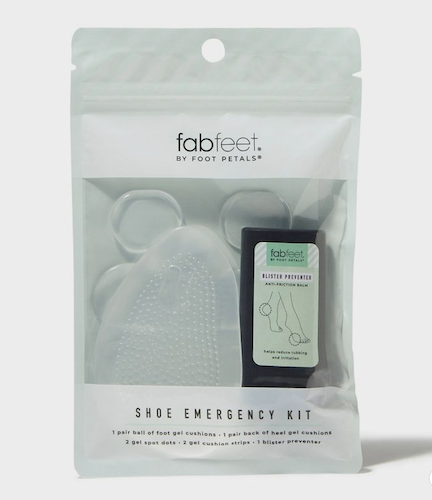 Fab Feet Women's by Foot Petals Gel Shoe Cushions Emergency Kit