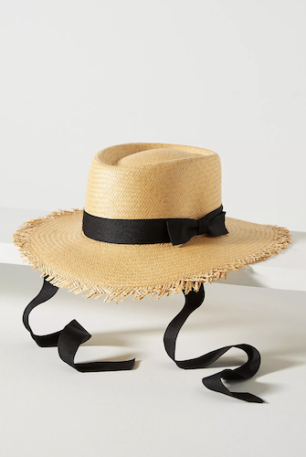 Elegancia Tropical Straw Boater Hat
