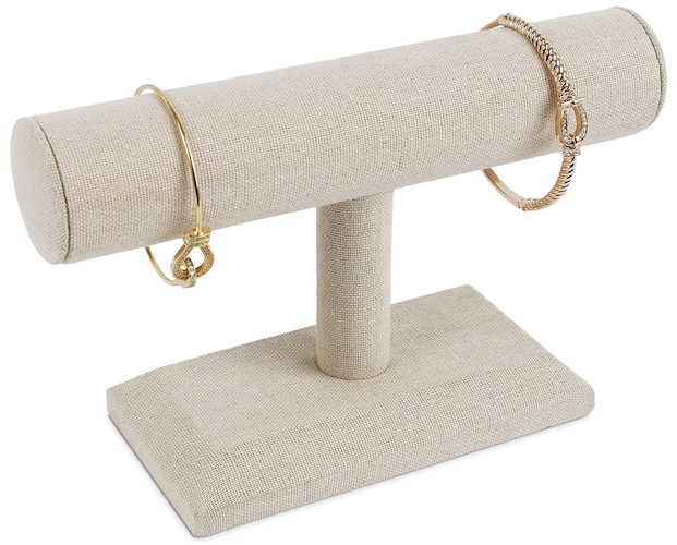 Linen Covered Bracelet Display Holder