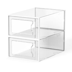 See Spring Clear Stackable Shoe Boxes