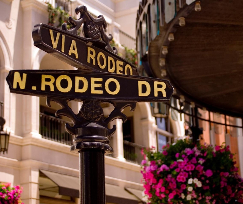 The Rodeo Drive Sign in Beverly Hills, California