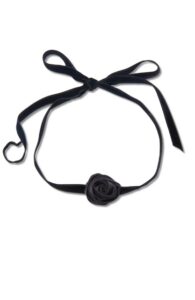 Lele Sadoughi Silk Rosette Choker