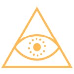 third eye in pyramid symbolizing instinct