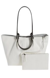 AllSaints Allington Tote in Cloud White