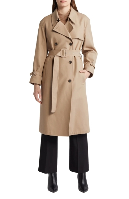 Theory Cotton Twill Trench Coat