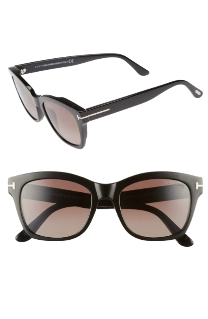 Tom Ford Lauren Sunglasses in Black
