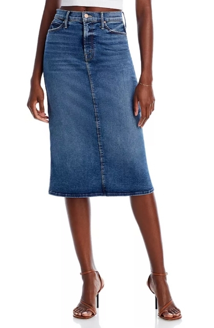 MOTHER Swooner A Line Midi Skirt