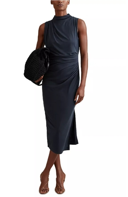 Reiss Beaux Drape Dress