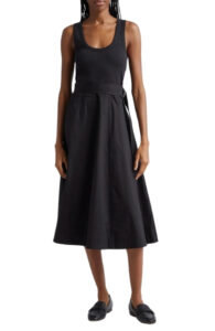 Veronica Beard Ennis Stretch Cotton Midi Dress