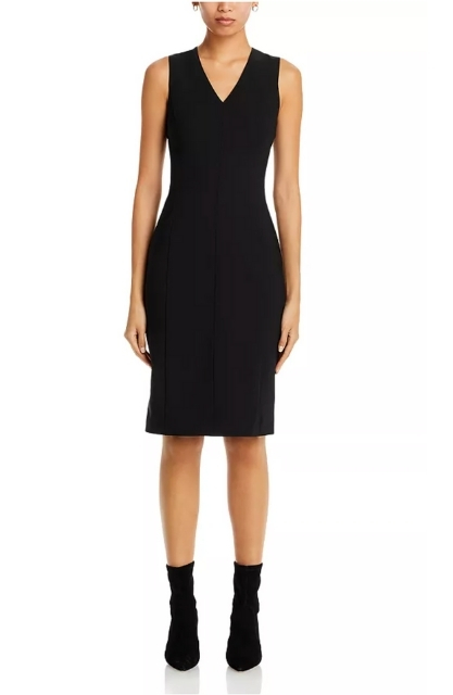 Theory V Neck Midi Dress