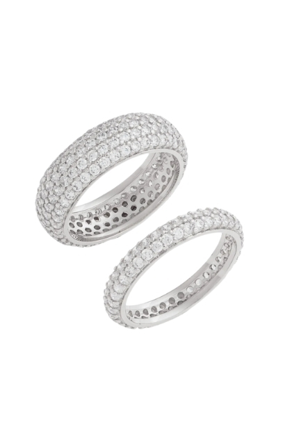 Nordstrom Set of 2 Cubic Zirconia Pave Rings