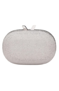 Olga Berg Ace Crystal Oval Clutch