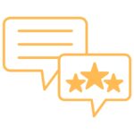 Conversation and star rating bubbles