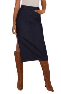 Favorite Daughter The Misha Slit Denim Skirt