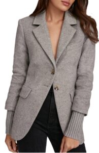 Favorite Daughter The City Blazer in Frost Gray