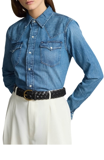 Polo Ralphh Lauren Denim Western Shirt