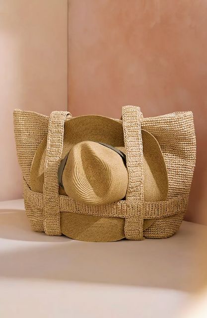Terrain Raffia Traveler Bag
