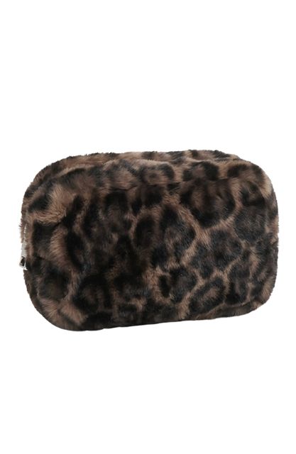 Apparis Noor Leopard Faux Fur Pouch