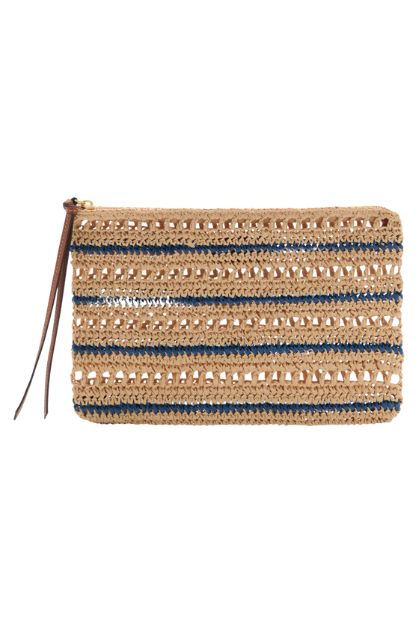 Mango Raffia Pouch