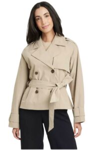 A New Day Short Trench Coat