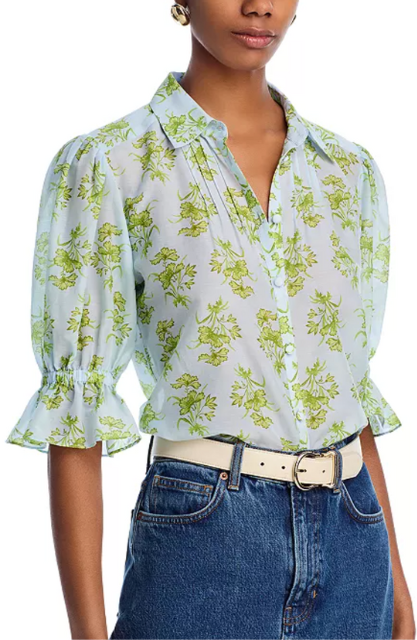 Cinq a Sept Papyrus Pintuck Fiona Top